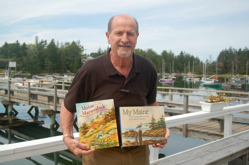 Watercolorist Normand Chartier. ART MAYERS/Boothbay Register