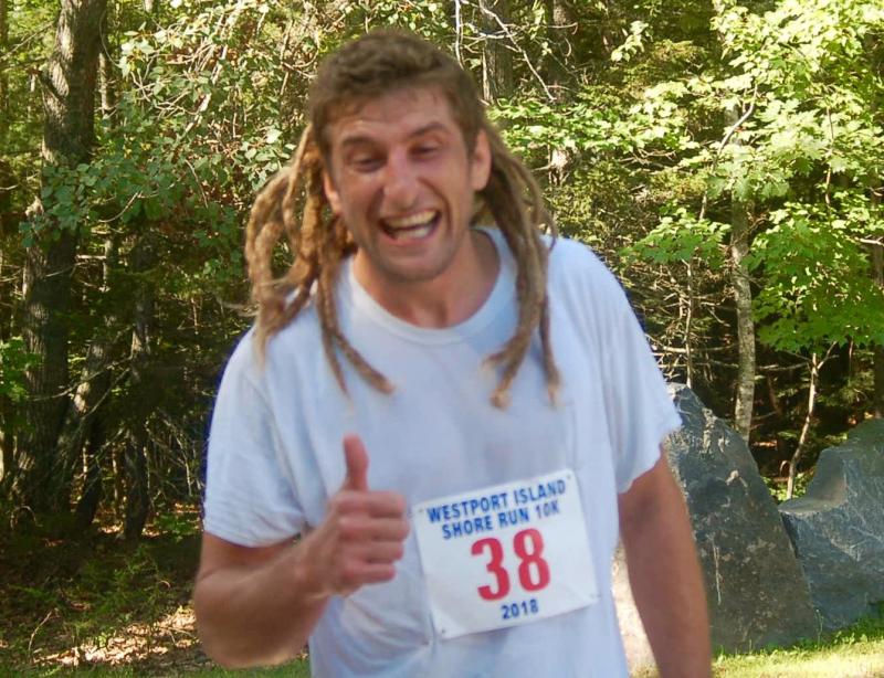 Race winner David Grant of Westport Island. ART MAYERS/Wiscasset Newspaper