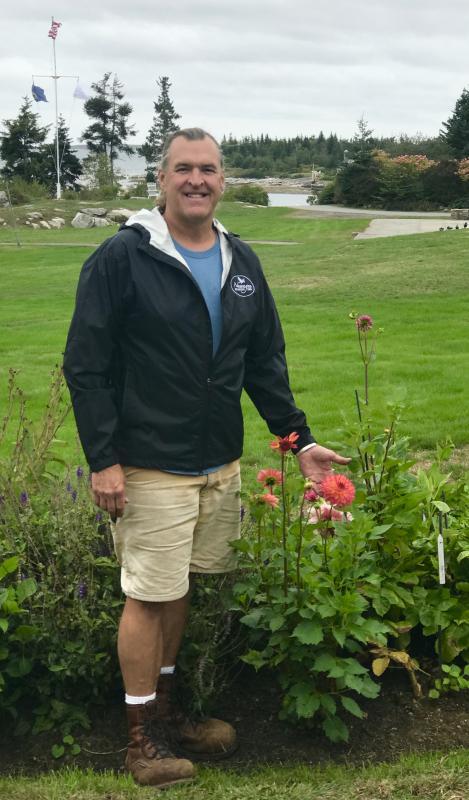 Doug Peck works as the head gardener at several inns in the Boothbay region. Courtesy photo