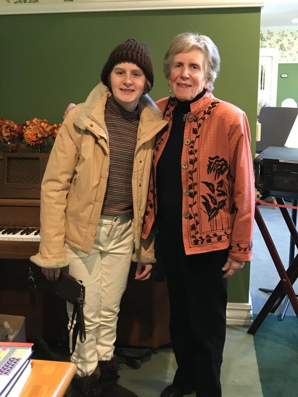 Elisabeth and Dee Wright. KELLIE BIGOS/Boothbay Register