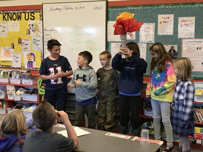 Team 4. From left are Trey Tibbetts, Ford Harris, Liam Scott, Ella Watts, Cameron Payson and Jessie Ullo. KELLIE BIGOS/Boothbay Register