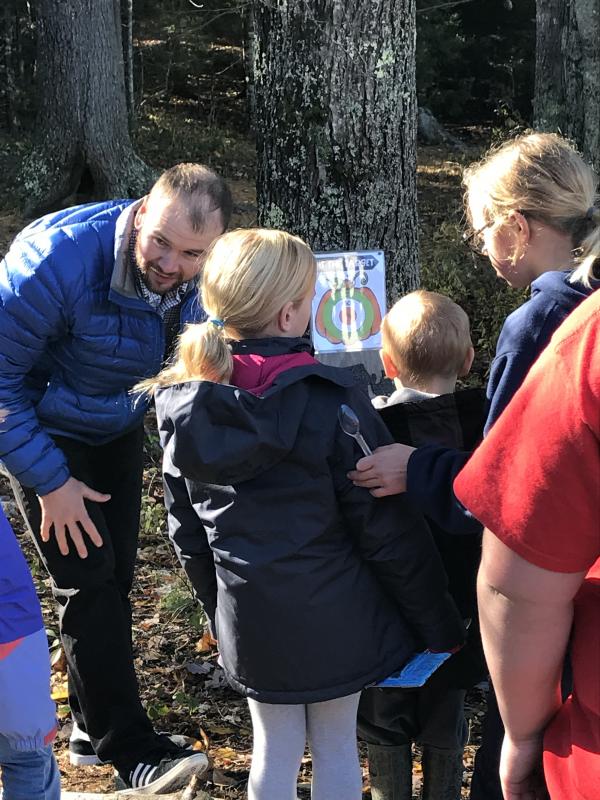 Teacher Shawn Gallagher says you can do it! KELLIE BIGOS/Boothbay Register
