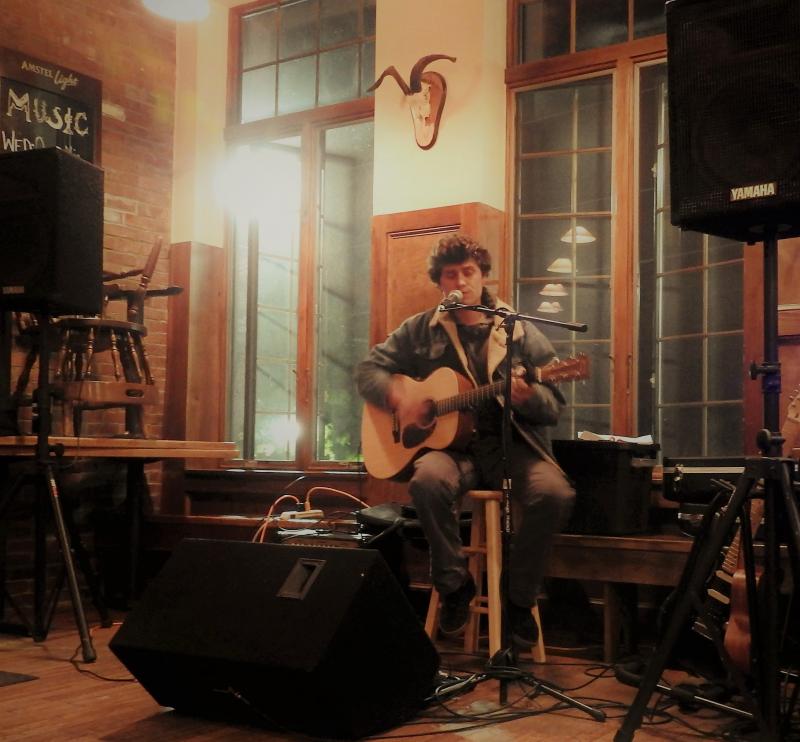 Torin Muccino at a gig at The Old Goat in Richmond. Courtesy of Chris Muccino Torin Muccino