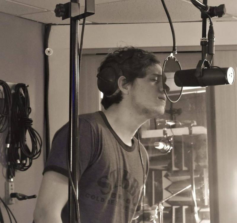 Torin during the recording of “For The Times” – his first CD. Courtesy photo Torin Muccino