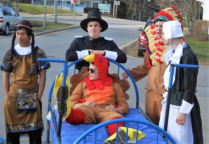Out of the Early Bird and Pajama Party history pages ... when bed races were part of the annual event ... Janson’s Clothing Store - race winners 2012. File photo