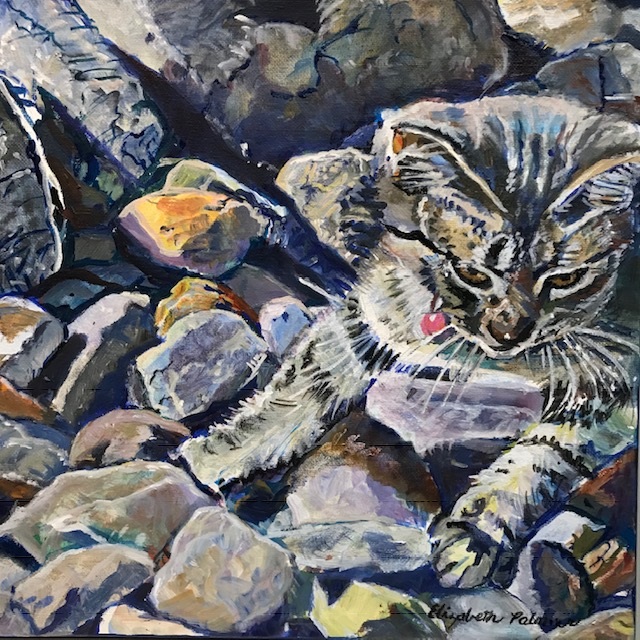“Kitten on the Rocks” - Elizabeth Palmer. Courtesy of Mark Coates Elizabeth Palmer