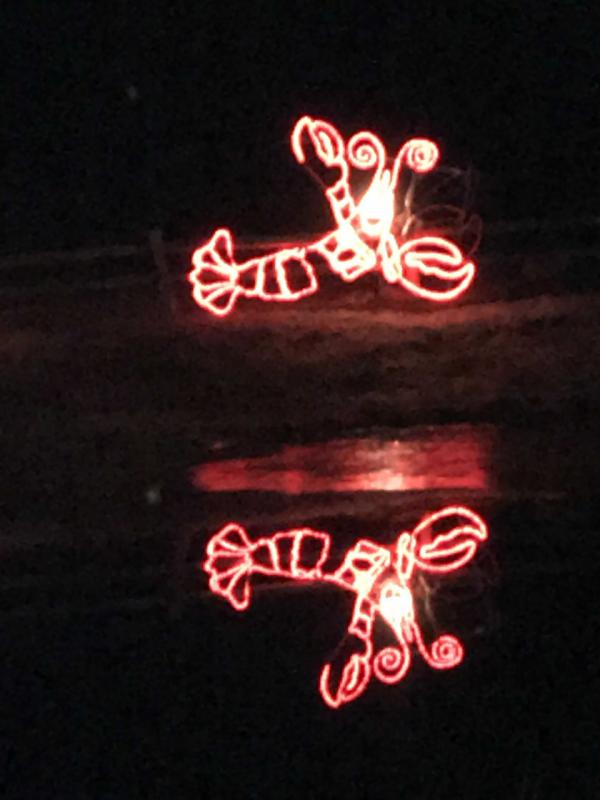 Lobster light on School House Pond. KELLIE BIGOS/Boothbay Register
