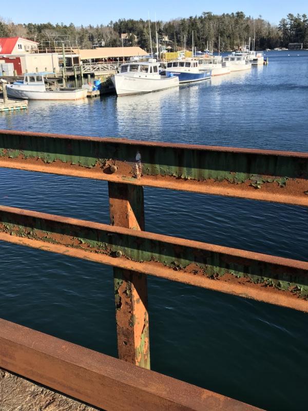 Thompsons Bridge looking east. KELLIE BIGOS/Boothbay Register