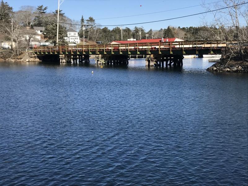 Thompsons Bridge over Decker Cove. KELLIE BIGOS/Boothbay Register