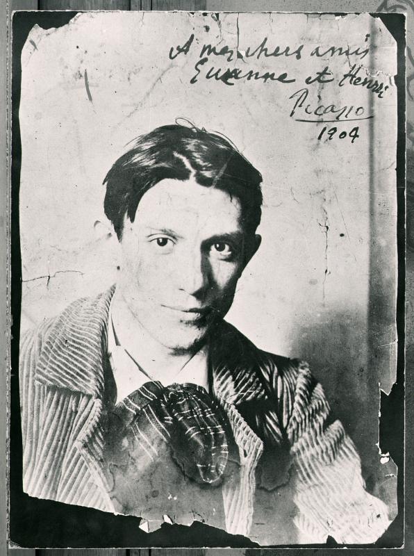 Pablo Picasso (1881-1973), 1904 (b/w photo), French Photographer, (20th century) / Musee de Montmartre, Paris, France / Archives Charmet / Bridgeman Images © Succession Picasso/DACS, London 2018 Pablo Picasso
