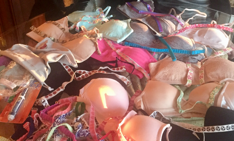 Bras in pleasing colors, styles and distinctive straps. LISA KRISTOFF/Boothbay Register