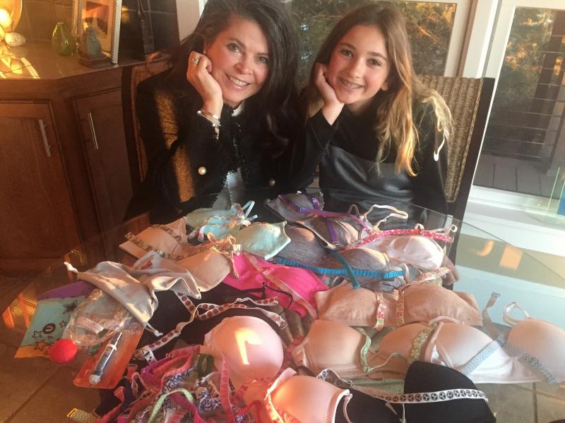 Carole Hamm and daughter McKenna Hopla, creators of Her- Rah! First Bra. LISA KRISTOFF/Boothbay Register
