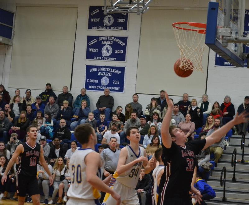 The Boothbay boys’ basketball team will try to rebound from its third loss in four games Wednesday in Winthrop. Boothbay lost to the current No. 1 team in Class C South on Jan. 21, 88-73. BILL PEARSON/Boothbay Register