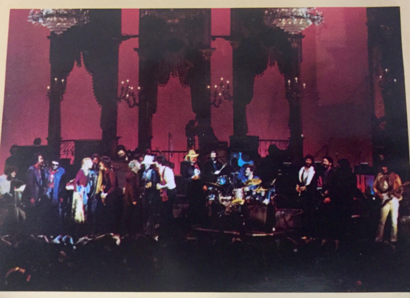 CD inside cover pic of the stage at the Winterland Arena in San Francisco, Thanksgiving Day, 1976.