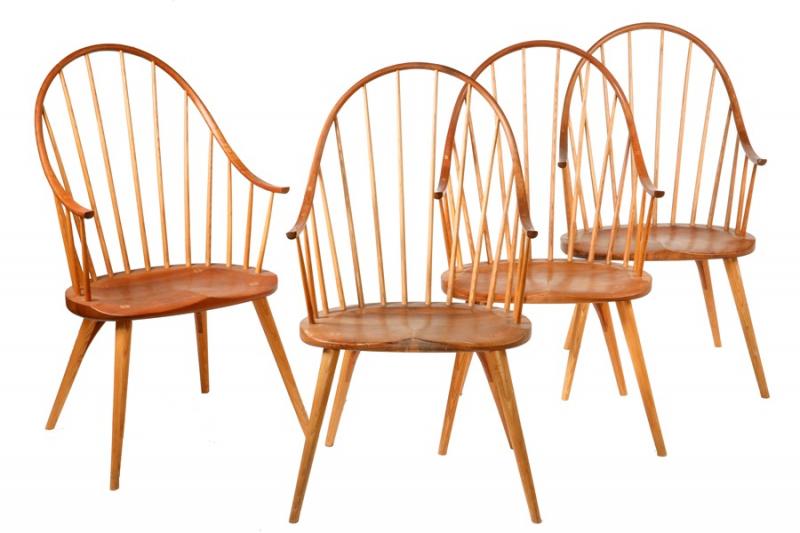How about replacing your current set of four chairs with these continuous armchairs by Maine’s Thomas Moser. Courtesy of Carol Achterhof