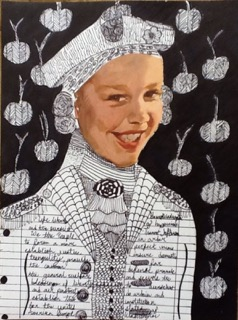 Grace Campbell’s female George Washington is displayed among approximately 30 examples of student art at the Maine Education Association in Augusta. Courtesy photo Grace Campbell