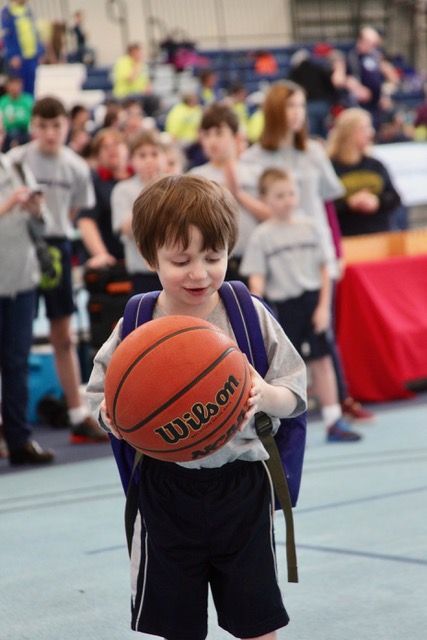 Jameson “Horatio” Brooks handles the ball before warm ups. Courtesy of Earl Brewer