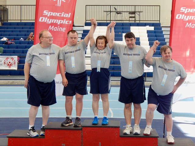 The adult team, from left, Donny Dunning, Danny Miller, Ronda LeConte, Joey Ranco and Matt Farnham. Courtesy of Earl Brewer