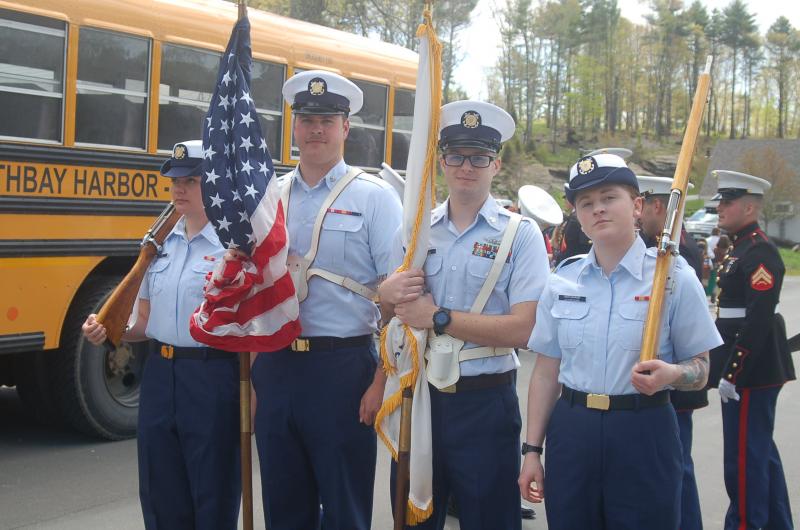 Honor guard.ART MAYERS/Boothbay Register