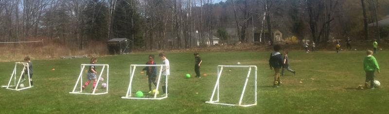 Practicing scoring at the practice before the games on Saturday, May 4. LISA KRISTOFF/Boothbay Register