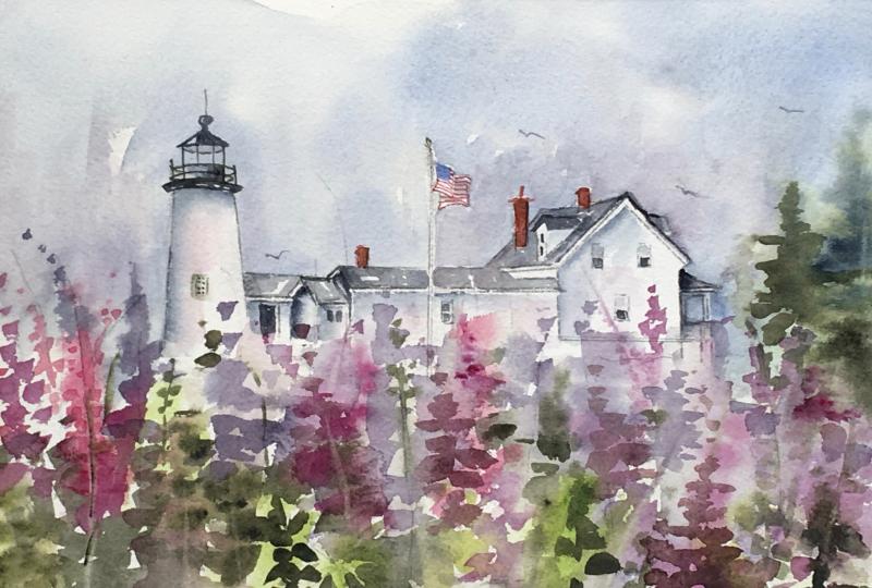 Local watercolor artists at Pemaquid Art Gallery  Boothbay Register
