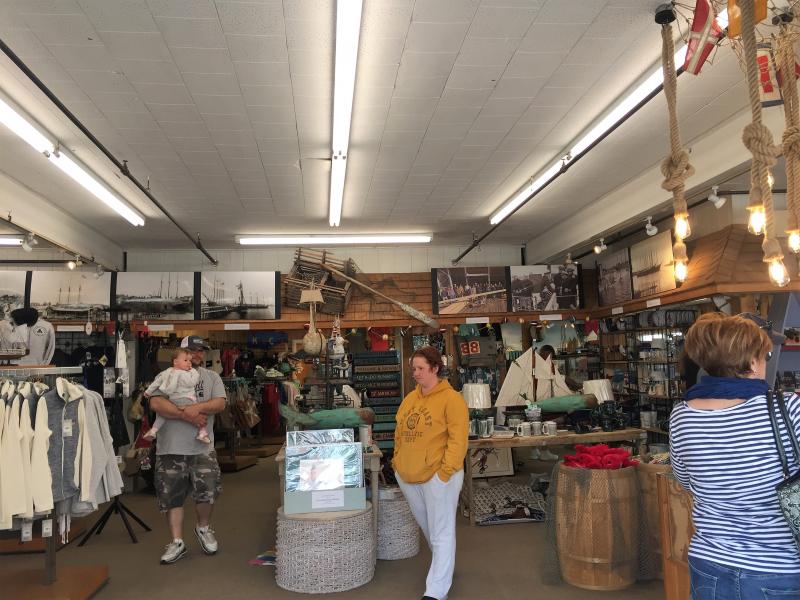 The entrance to the Windjammer Emporium on Pier 1. LISA KRISTOFF/Boothbay Register