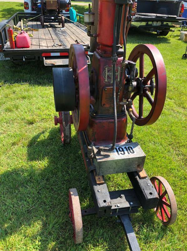 An engine dating to 1910. Railway Village, engines, mechanics, Maine Antique Power Association