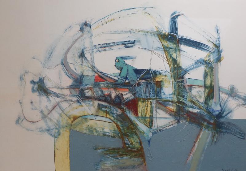 “Operation” - 2018 acrylic - 19” x 25” – David Estey David Estey