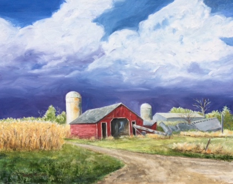 Lynne Seitzer’s “All But Forgotten,” a 24” X 36” oil, is one of the new works in the September show at Joy to the Wind in Boothbay Harbor. Courtesy of the artist Lynne Seitzer