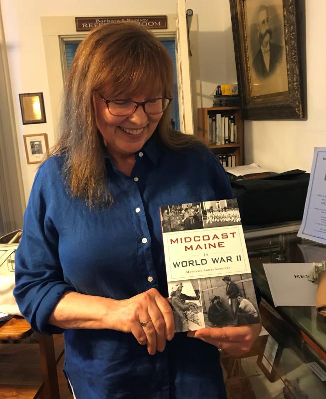 Peggy Konitzky, author of “Midcoast Maine in World War II.” Kellie Bigos/Boothbay Register