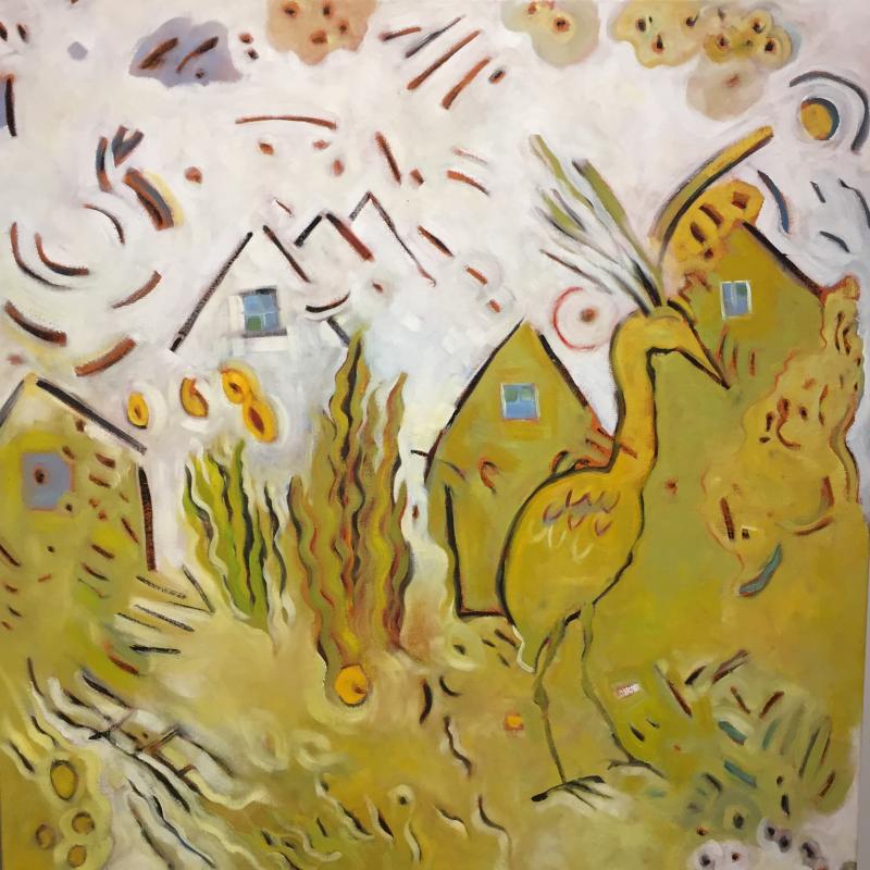 “Heron in the Sun” - 36” X 36” - oil on canvas. Kate Nordstrom Kate Nordstrom