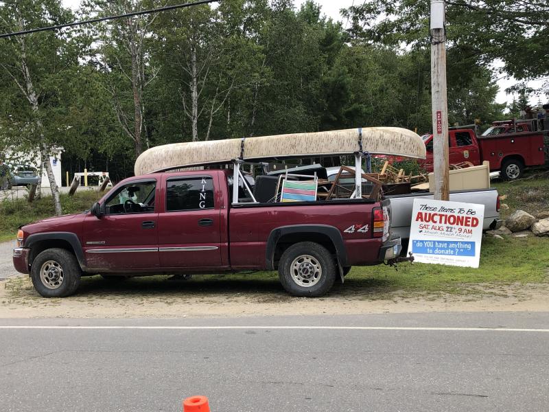 Canoe and beach chairs headed to a new home. JENNY BENNETT/Boothbay Register