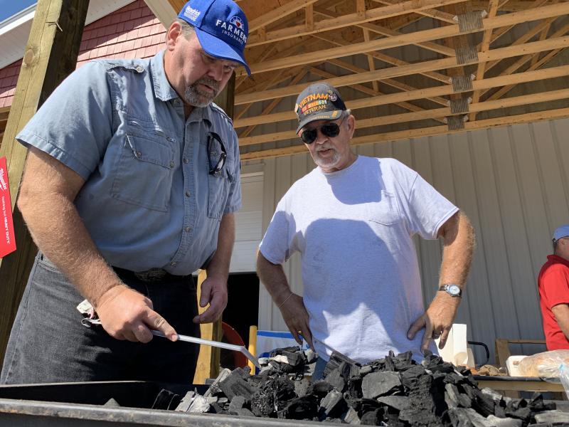 Lincoln Lodge of Wiscasset masons Dave Renfro, left, and Chuck Billings. SUSAN JOHNS/Wiscasset Newspaper