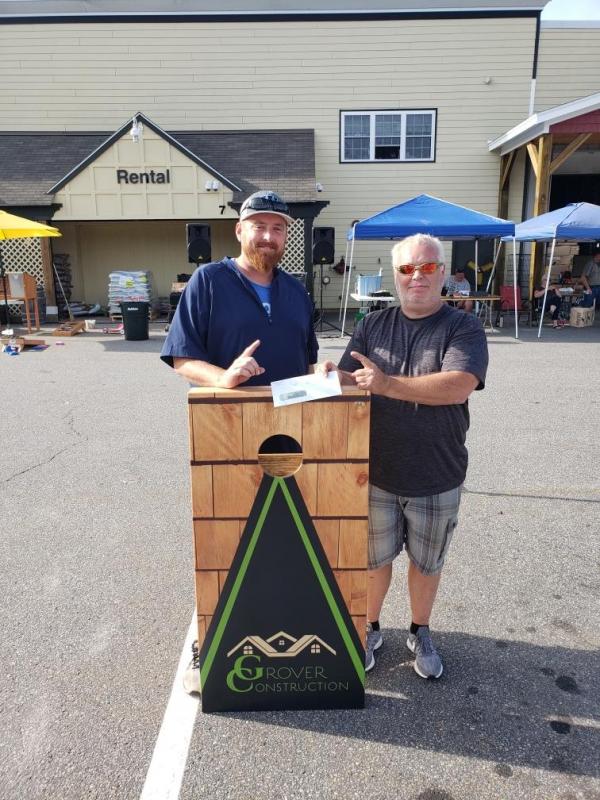 Winning team John Clark and Vincent Grosso. Courtesy of Wicked Cornhole