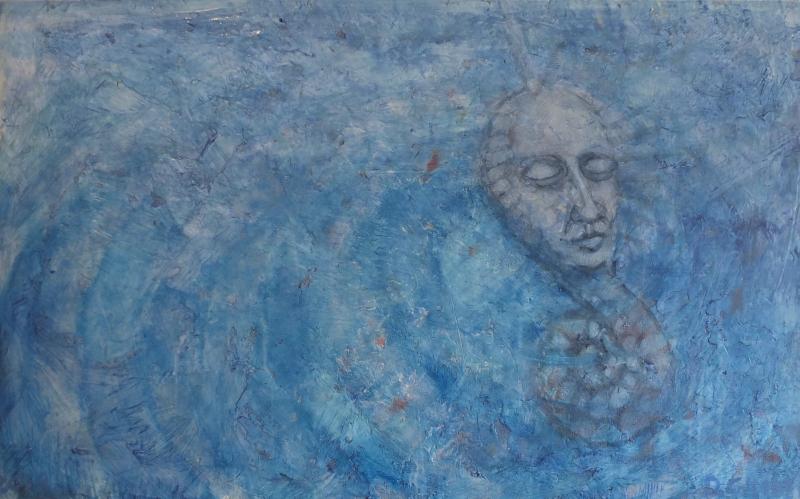 “Buoy #1 (Mermaid Lure)” - 30” X 40” - acrylic on canvas - Douglas Gimbel - 2019 Douglas Gimbel - 2019