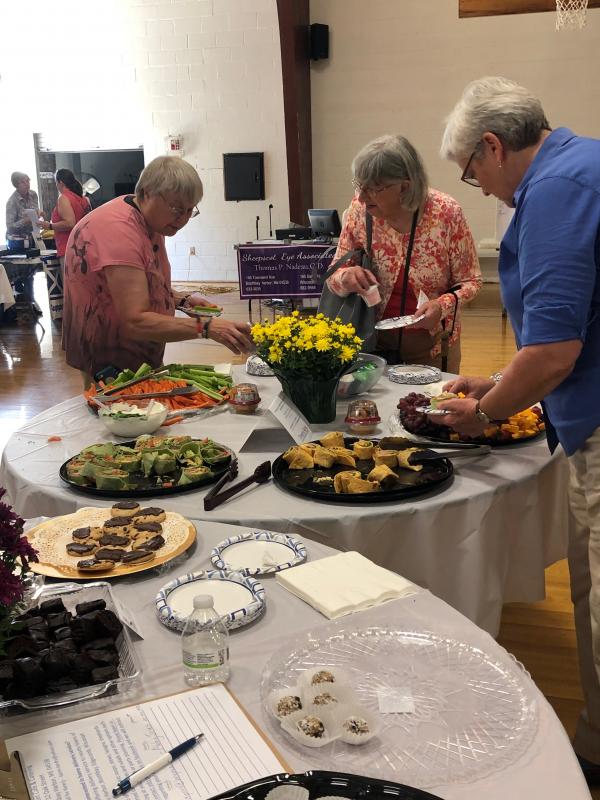 Boothbay Harbor Rotary Club donated a delicious spread of food. JENNY BENNETT/Boothbay Register