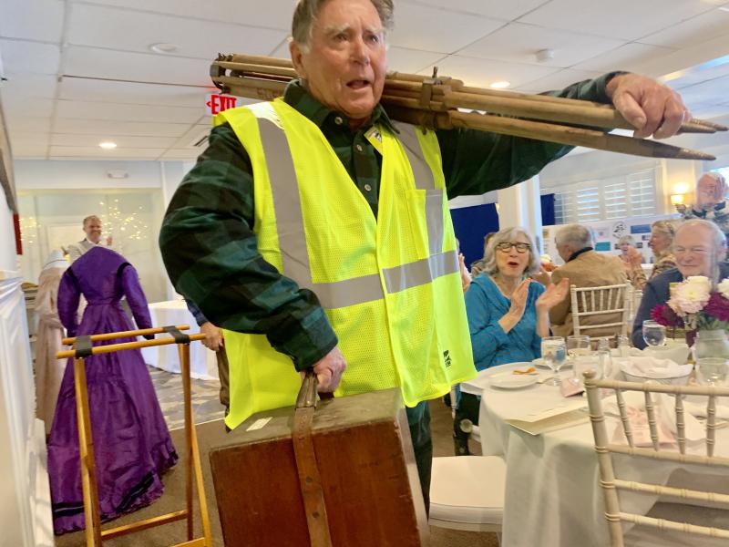 Ed Kavanagh enters. SUSAN JOHNS/Wiscasset Newspaper