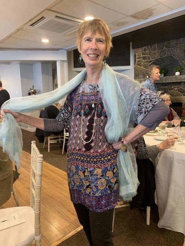 Returning model Lucia Droby. SUSAN JOHNS/Wiscasset Newspaper