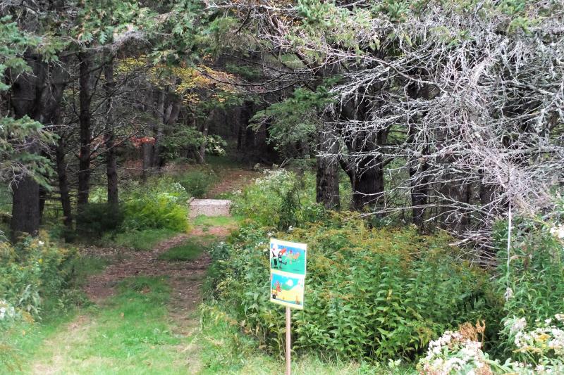 A scene along the Halloween Story Trail at Boothbay Region Land Trust. LISA KRISTOFF/Boothbay Register