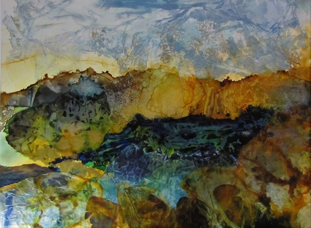 Honorable Mention: Newcastle artist Helen Warner for “Deep Tide Pool” at 2019 ARTinME. Courtesy of BRAF Helen Warner