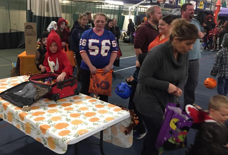 The BRYMCA field house was packed with Trunk or Treaters Oct. 31. BILL PEARSON/Boothbay Register