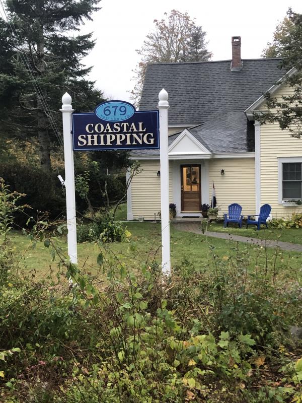 Coastal Shipping’s new home on Route 27 in Edgecomb. JENNY BENNETT/Boothbay Register