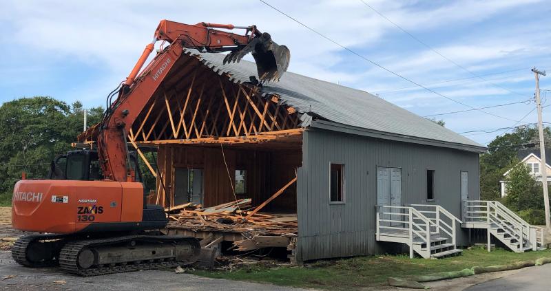 In late August, the 45-year-old Ocean Point Colony Trust casino building was demolished. The project is part of a $1.35 million renovation which builds a new casino and creates more recreational opportunities. Courtesy photo