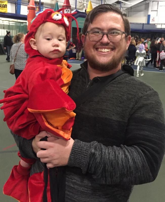 Fergus Charpentier and the “Scariest Man in the World” participated in Trunk or Treat. BILL PEARSON/Boothbay Register