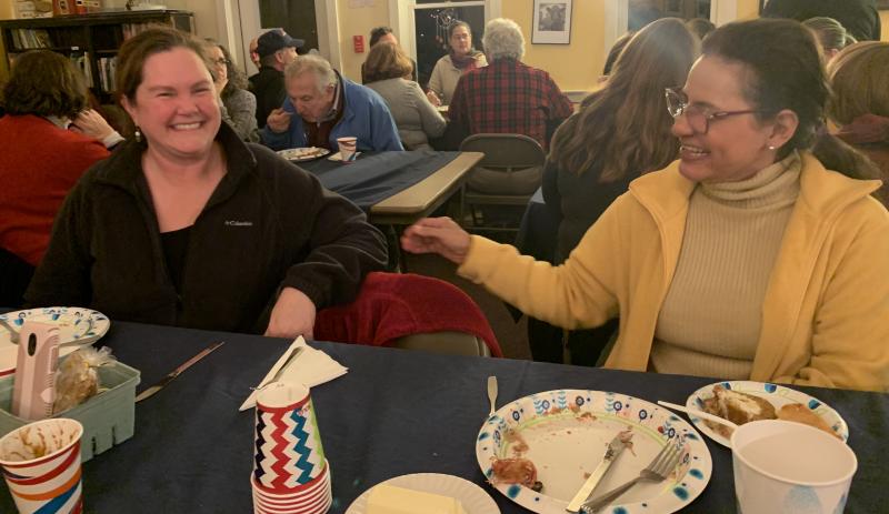 Brenda Olcott, left, and Dolly Nieto. SUSAN JOHNS/Wiscasset Newspaper