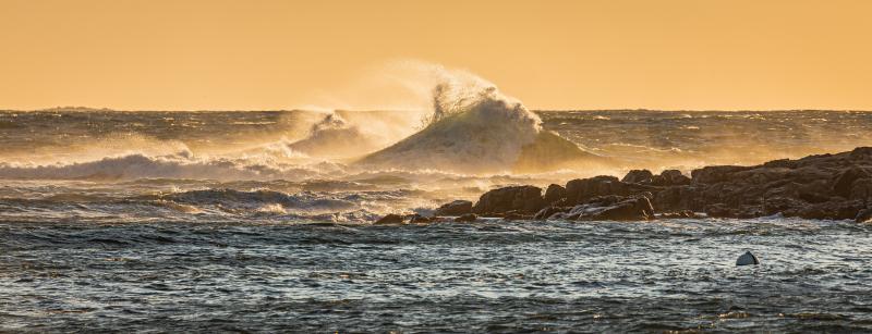 The rough sea at Ocean Point on Oct. 31. Mike Leonard photo