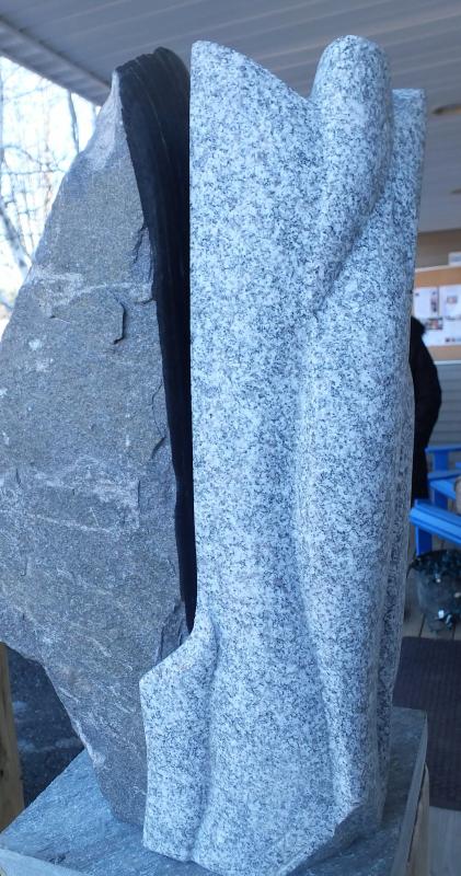 “The Spirit I Crave,” by Isabel Catherine Kelley, completed during the Maine Stone Symposium in August. Isabel Catherine Kelley,
