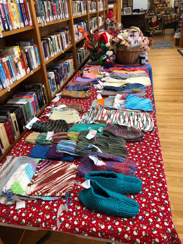 Socks, gloves and more, knitted by Bevery Tibbetts. JENNY BENNETT/Boothbay Register
