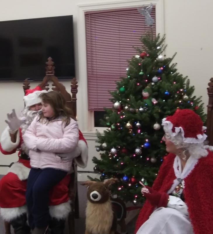 Samantha Doucette asked Santa for a yellow Labrador retriever. JANE CARPENTER/Boothbay Register