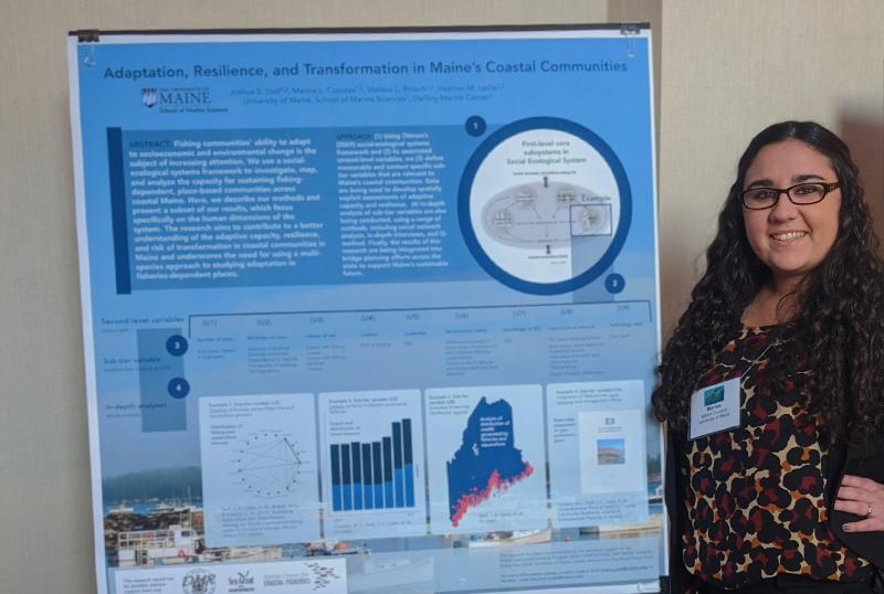 Marina Cucuzza presents at the Gulf of Maine 2050 International Symposium Nov. 4-8, 2019. Photo by Melissa Britsch.